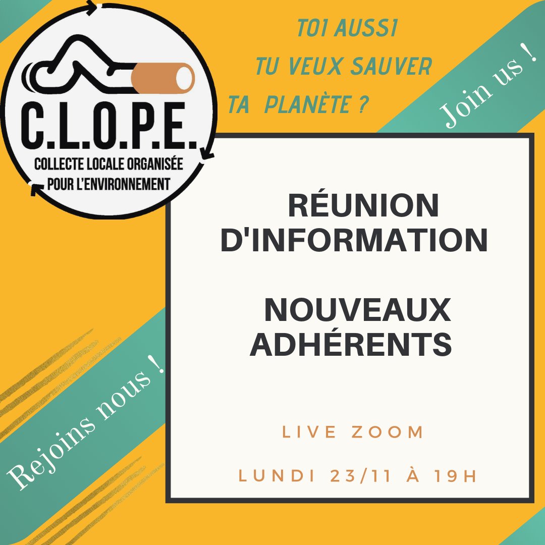 CLOPE-Collecte Locale Organisée Pour Environnement tweet media