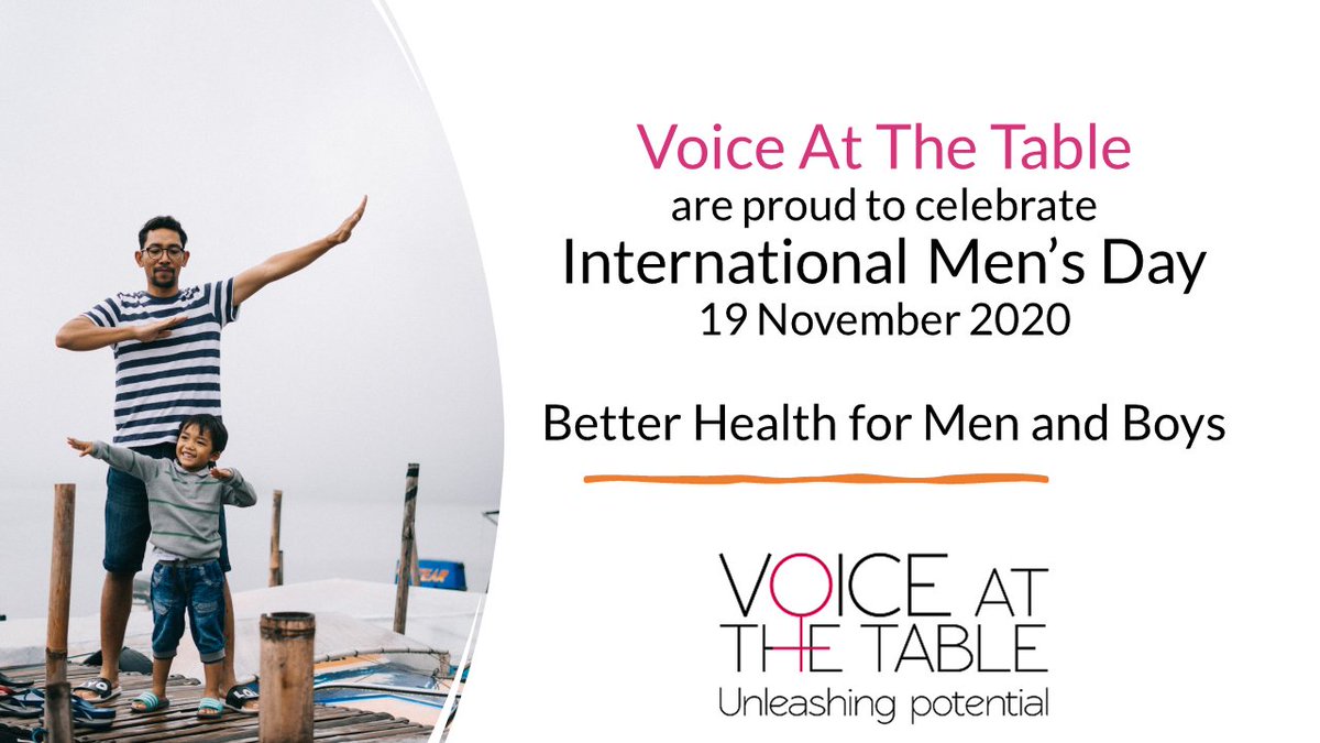 VoiceAtTheTable's tweet photo. #IMD2020 When we talk about #genderdiversity we mean ALL genders. Today is #InternationalMensDay and we want to acknowledge all the fabulous men, fathers, sons and brothers. We know you. We see you.  We hear you Together we're stronger.  #voiceatthetable #voiceofinclusion https://t.co/wxGRCzE23o
