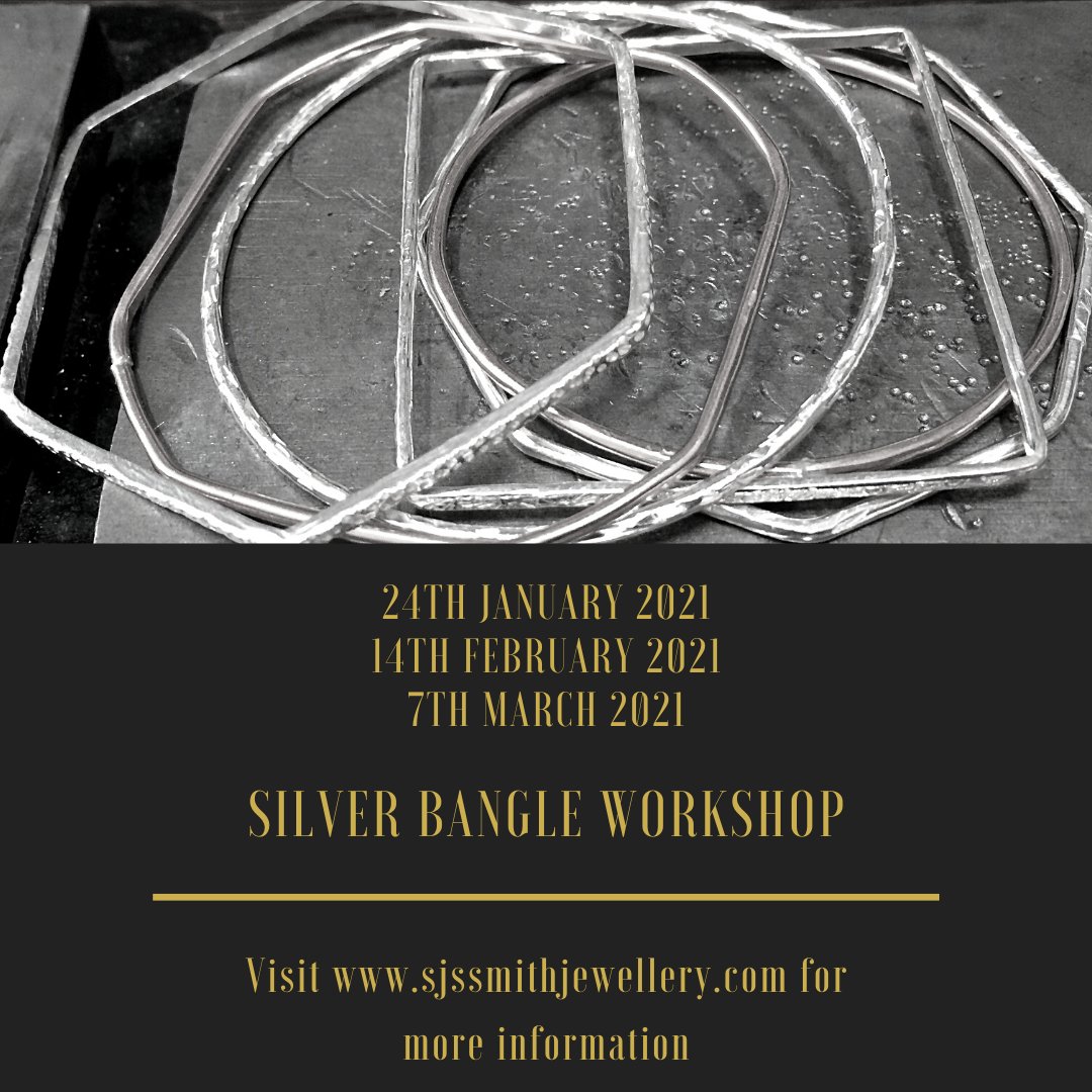SJSJewellery's tweet photo. Book via https://t.co/fKnrCXqAcp Private group bookings also available - DM for details
#banglemakingworkshop
#makesilverbangles
#silverclassesstockport
#jewellerymaking
#jewelleryworkshops
#learntomakejewellery
#stockportcreative https://t.co/YIfBHSkhl3
