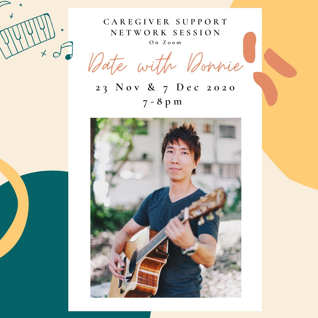 alz_sg's tweet photo. Inject some music into your Monday evenings from 7-8pm. Sit back and take a break with our resident musician Donnie as he serenades you with beloved evergreen tunes.

Join us for any of these upcoming Date with Donnie sessions: 23 Nov and 7 Dec https://t.co/hLZYIH94Hn