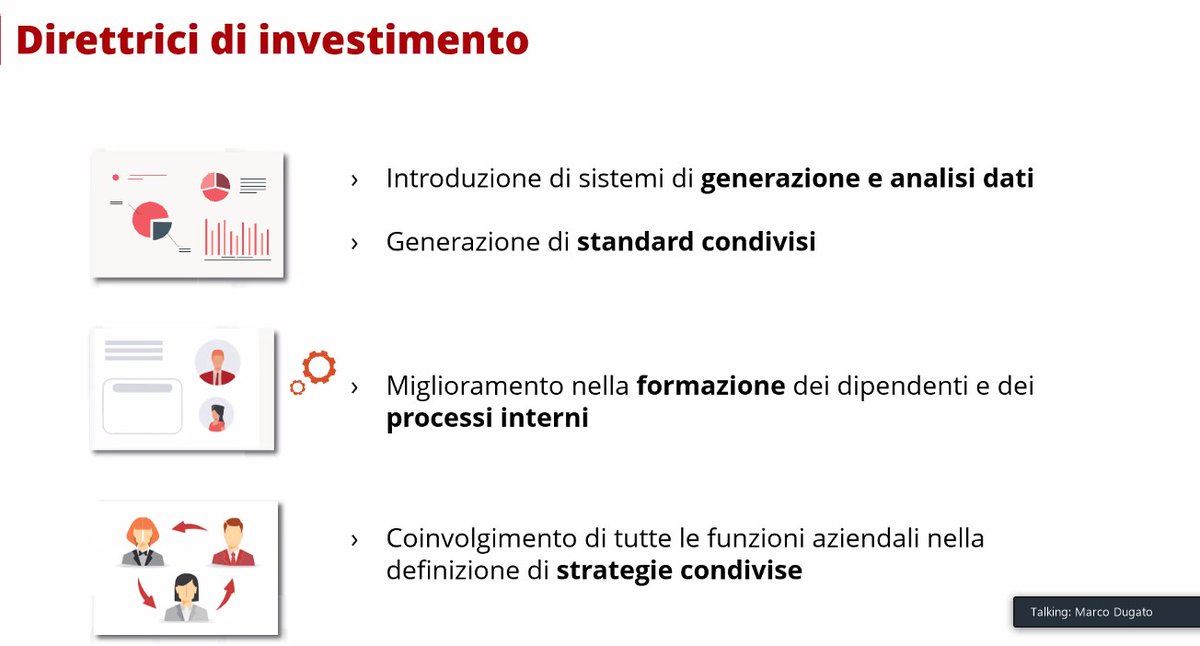 Su che direttrici di investimento devono puntare le insegne della #gdo per limitare le differenze inventariali

Ne ha parlato <a href="/MarcoDugato/">Marco Dugato</a> <a href="/Crimetech2015/">Crime&tech</a> 

Acquisizione e analisi #dati con standard condivisi

Formazione dei dipendenti

Miglioramento processi interni