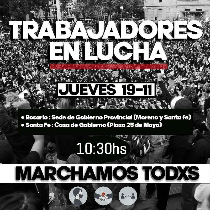 Acompañamos la #Lucha de más de 800 compañerxs #Docentes  titularizados, el gobierno de #SantaFe pretende "Interinato" avasallando y cercenando #Derechos y fuentes laborales #Basta de #Precarizar y perseguir #trabajadores <a href="/omarperotti/">Omar Perotti</a> <a href="/SantaFeTrabajo/">Ministerio de Trabajo, Empleo y Seguridad Social</a> <a href="/robertosukerman/">Roberto Sukerman</a>