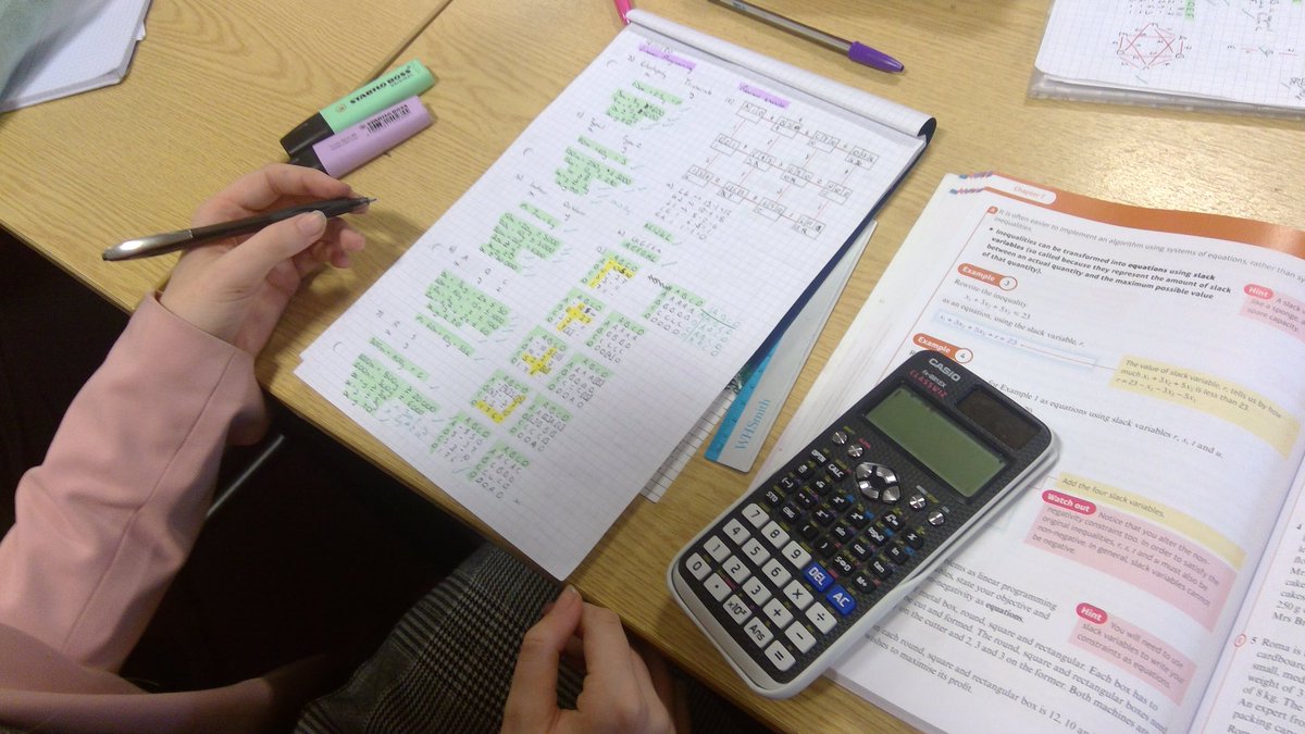 invictagrammar's tweet photo. Some excellent work from our Year 12 Further Maths class looking at Linear Programming and Floyd's algorithm.
Keep up the great work everyone! #furthermaths #alevel #decisionmaths https://t.co/1TqbCcw2Bp