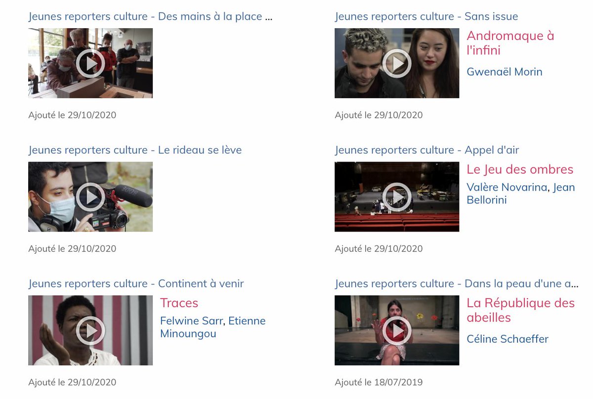 thnet's tweet photo. 📹 Revivre "Une Semaine d'art en Avignon 2020" #SDA20 via le viseur des #Jeunesreportersculture @FestivalAvignon : https://t.co/QwxfLdzAp1 https://t.co/ArLMtdw3G7