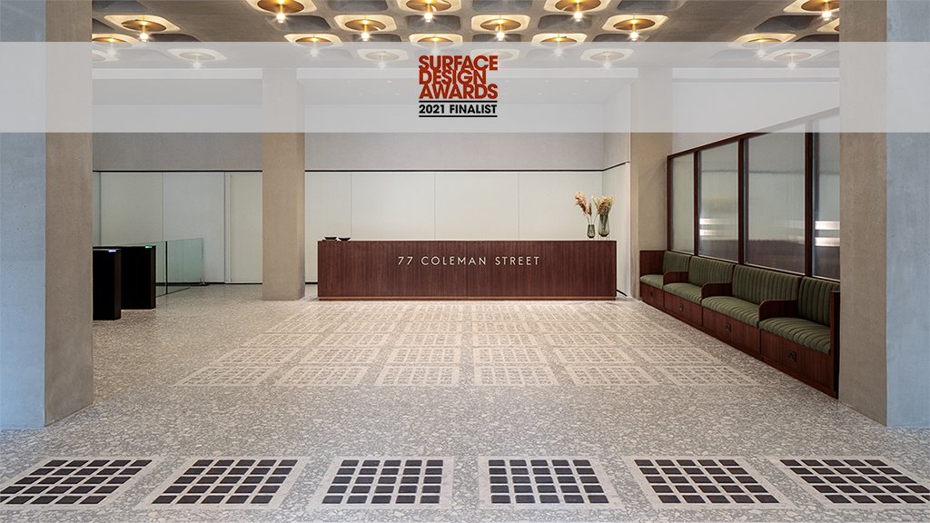We are delighted that 77 Coleman St has been selected as a finalist in 2 categories in the <a href="/surfacethinking/">Surface Design Show</a> 2021 Surface Design Awards. Congrats to our team, <a href="/bgyarchitects/">Buckley Gray Yeoman</a>, <a href="/wbsimpsonsons/">W.B. Simpson and Sons</a>, fellow finalists &amp; everyone involved! 

📷: @dirkphoto

More info: ow.ly/5vwJ50CoPod