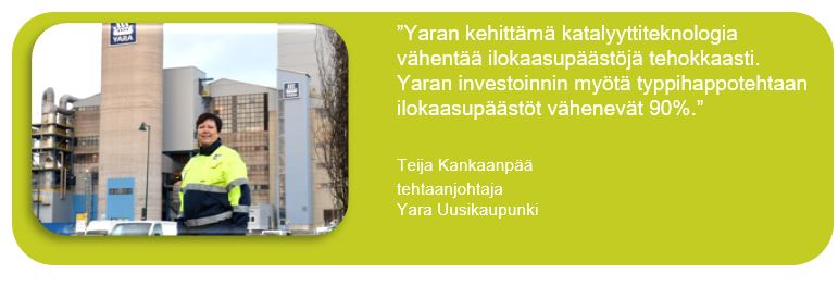 YaraSuomi's tweet photo. Yara investoi 7 milj. euroa Uudenkaupungin typpihappotehtaaseen. Investointi vähentää merkittävästi kasvihuonekaasupäästöjä Uudenkaupungin tehtaalla. https://t.co/q04fzlQNrU
#investoinnit #hiilineutraalisuus @kemianteollisuu https://t.co/ydaSCON8SW