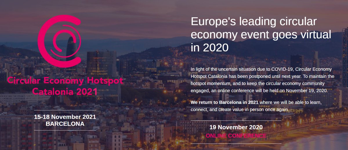 PortdeBarcelona's tweet image. ⏱️AVUI la presidenta del #PortdeBarcelona, @mconesapages , participa a la conferència online sobre economia circular que organitza Circular Economy Hotspot Catalonia #CEHOTSPOTCAT @mediambientcat