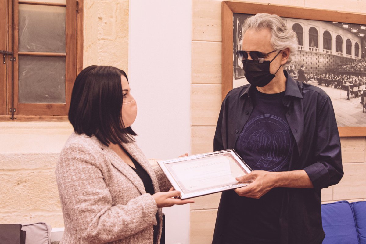 Indeed an honour for #Malta to host <a href="/AndreaBocelli/">Andrea Bocelli</a>. Thrilled to launch the joint project in the coming weeks. <a href="/MaltaGov/">Government of Malta 🇲🇹</a> <a href="/RobertAbela_MT/">Robert Abela</a> <a href="/MTAMalta/">MTA Malta</a> <a href="/MHRAMALTA/">MHRA</a>.