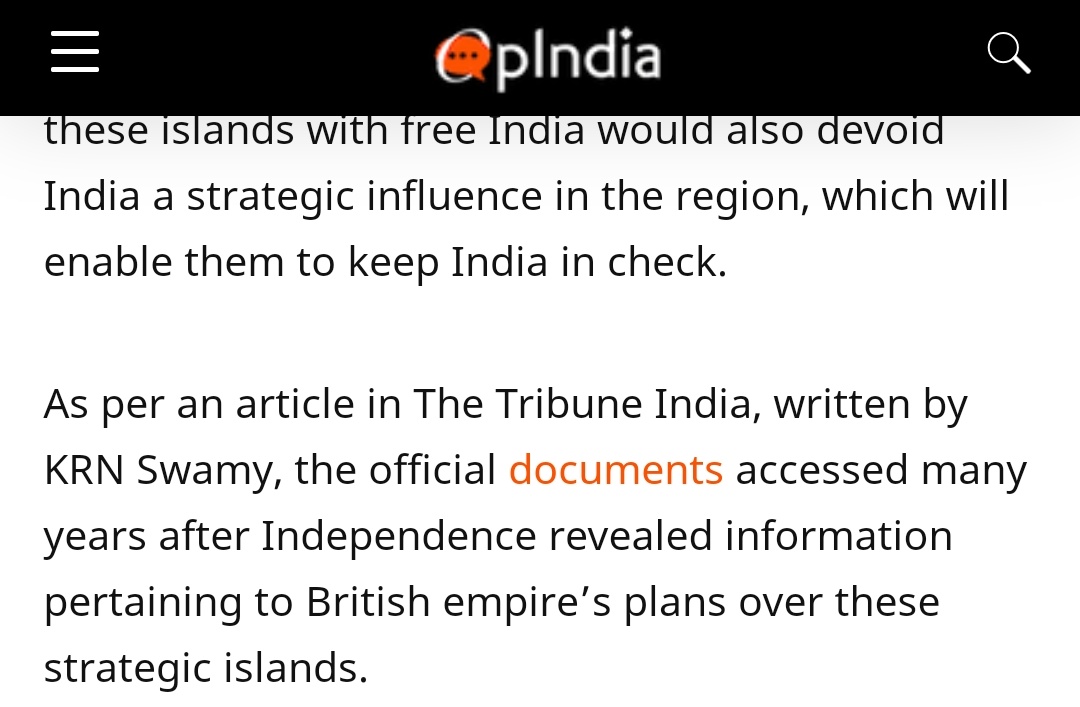 These claims, that Nehru "gave away" Coco Islands to Burma, have all come from the usual suspects. I'll be sharing their screenshots here. Do notice the links in these screenshots. 1)  @OpIndia_com: