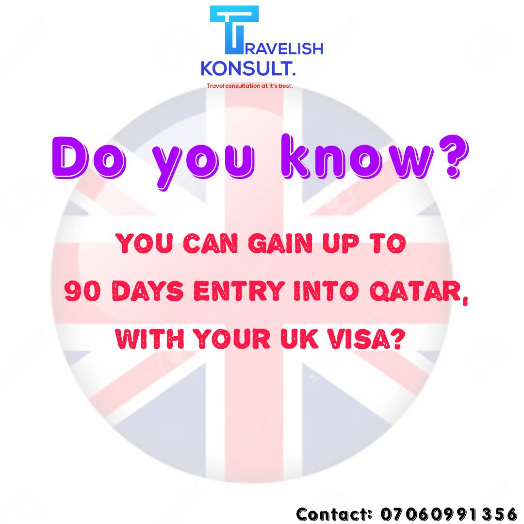 TravelishK's tweet photo. Advantage of a UK visa. Let's help you with your visa application process. Contact details on the E-flyer.
#travelculture #travelagent #cheapflights #lagostravelagent #localflight #internationalflights #travelconsultation #TravelishKonsult https://t.co/uuo6e2UGIN