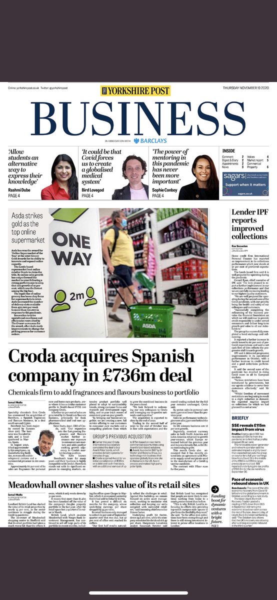 SophiePatton3's tweet photo. Take a look @yorkshirepost today to read about our @Connect_Yorks mentoring. We always knew the value of mentoring from Yorkshire’s leading entrepreneurs but we had NO idea how much it would be needed in a pandemic! Thank you to all of our mentors and @gregwrightYP https://t.co/RwehkkjWWq