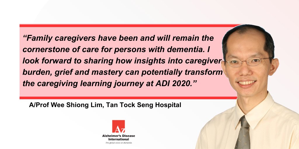 AlzDisInt's tweet photo. Plenary speaker and Chair of @alz_sg's Scientific Programme Committee Prof Wee Shiong Lim shares some details on his session on the celebration of #dementia caregiving at #ADI2020. Find out more about our virtual global conference at: https://t.co/x8N0r0ycSQ https://t.co/D038Y1k11h