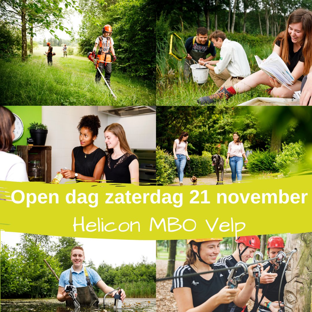 Aankomende zaterdag 21 november is het zover. Dan openen wij onze schooldeuren voor studiekiezers. Ga in gesprek met een docent over de opleiding en laat je daarna rondleiden door een van onze studenten! Nog niet aangemeld? Dat kan via opendagen.helicon.nl #ookdatishelicon