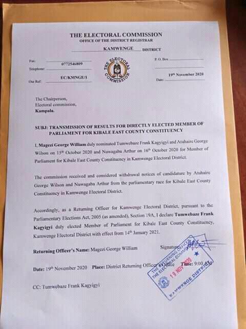 Congratulations Hon Min <a href="/FrankTumwebazek/">Frank K Tumwebaze,MP: Isaiah 41: 11</a> all best in the next term in <a href="/Parliament_Ug/">Parliament of Uganda</a> 2021-2026