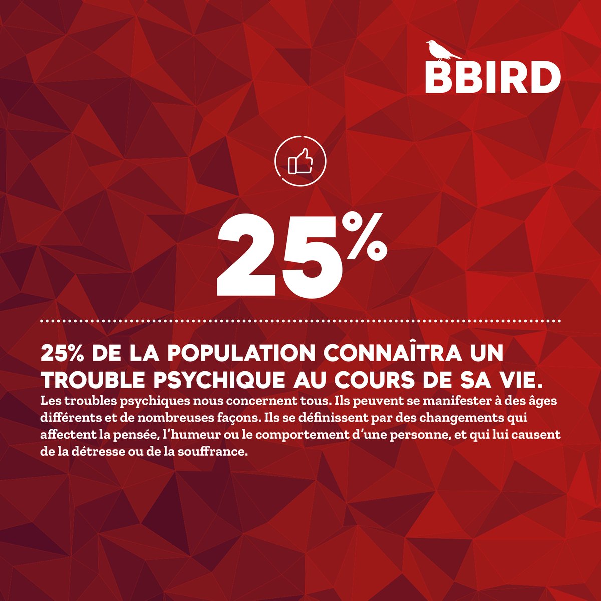 bbirdea's tweet photo. Aujourd’hui encore, il existe de nombreux préjugés sur la maladie mentale, les troubles psychiques Pourtant, nous pouvons tous être concernés. #SEEPH2020 #Handicap https://t.co/dLZzPVY3pR