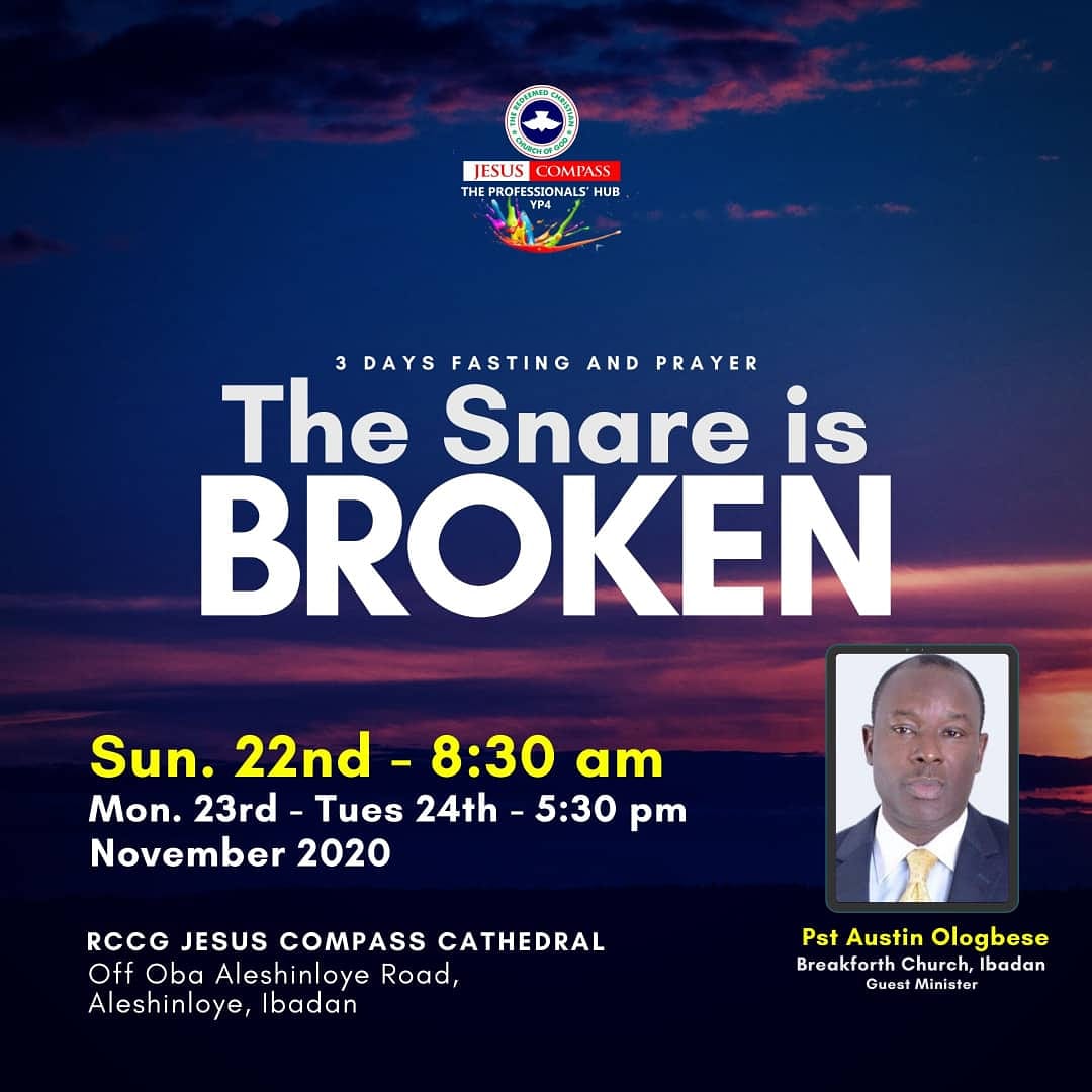 rccgjcompass's tweet photo. Prepare to be blessed as you join us starting from this Sunday
#SnareIsBroken
#EmberMonthProgramme
#WisdomForBreakthrough
#RCCG
@rccgjesuscompass https://t.co/CX4czEya04
