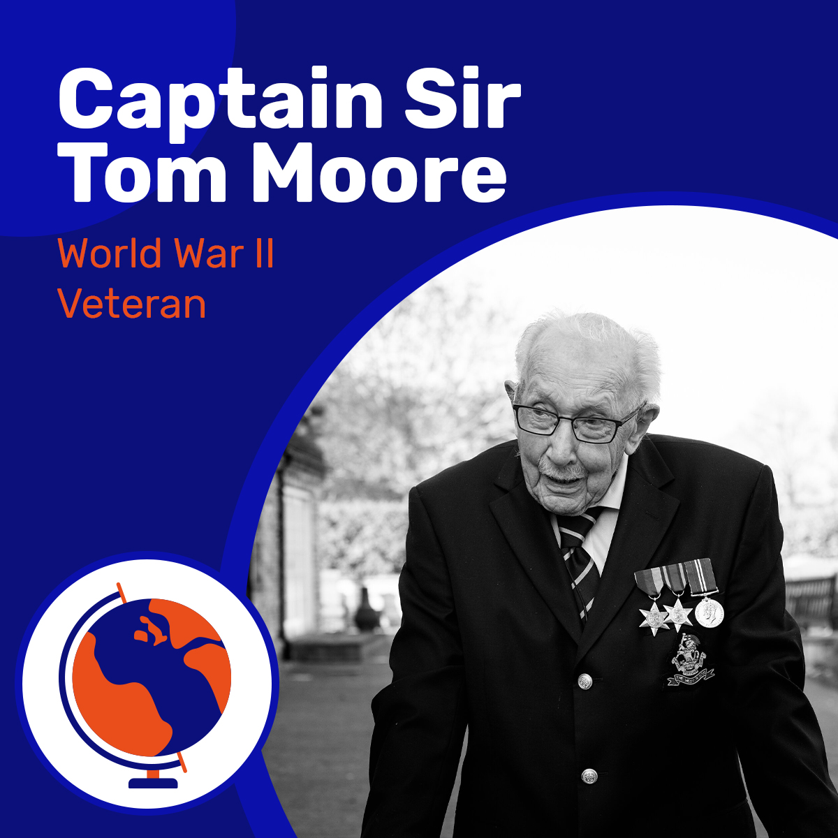 GlobalClassRM's tweet photo. We are delighted to announce that @captaintommoore, who raised £38.9 million for the NHS this year, will be joining us TOMORROW to celebrate #WorldChildrensDay at our #GlobalGenerations event.

Listen to his wise words on Friday at 16.30 GMT 🌎➡️ https://t.co/YucuaTZh3b https://t.co/dYsbzBli9C