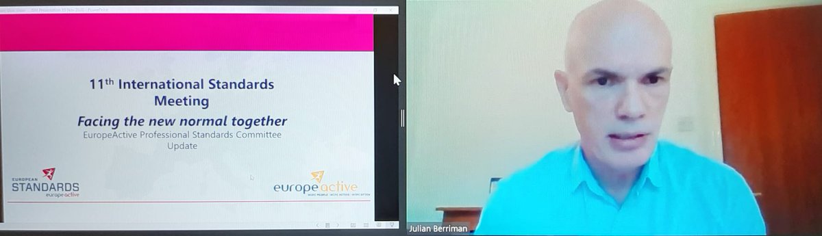 Europe_Active's tweet photo. The first #ISM20 session is about the updates on the work of the #PSC & #EREPS w Julian Berriman, @AnnaBogdanovaDK & Anna Szumilewiczs!
"Science & evidence-based standards for both our exercise professionals & businesses are key for creating attractive jobs & occupations" https://t.co/kg7JMjqnQc