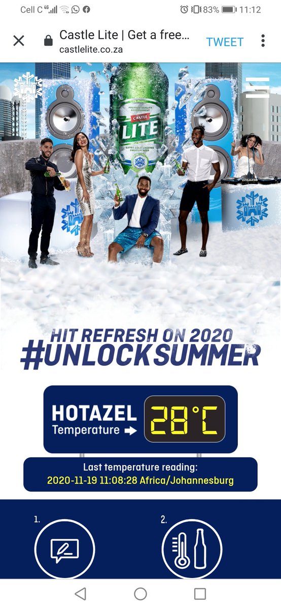 nashroman11's tweet photo. @castlelitesa @SAWeatherServic #castlelight #UnlockSummer #HitRefresh we getting there https://t.co/8fL8Hqs81e