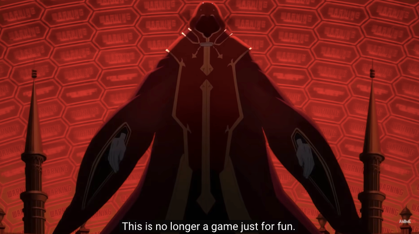 Next! Nothing really spicy, the usual "death game where you can't log out" line and Kayaba being really cool with the new design and another proof that they are totally remaking the first day from Asuna's PO S1 vs Progressive comparison :