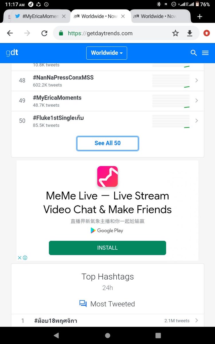 BrianBanana1's tweet photo. Worldwide number 48😤😤😤
We can do better....more RETWEETS
let's get it Top 10💪💪💪✔️
 #MyEricaMoments
#MyEricaMoments https://t.co/sEGQrXkN05