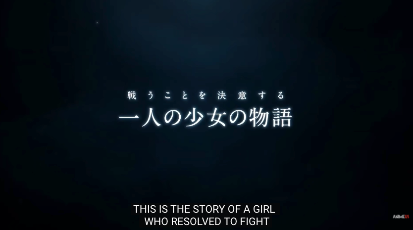 Now, my favorite part -for some reasons- First "This is the story of a girl who resolved to fight" Well if it wasn't clear, this film is being presented as "Asuna's movie", but that doesn't mean that we won't see Kirito or that the whole progressive will be like that.