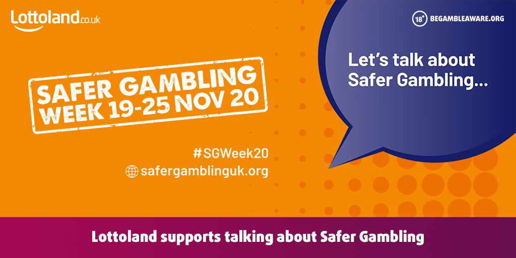 Lottoland is proud to support Safer Gambling Week. 

Why not take a moment today to familiarise yourself with some of our safer gambling tools? A deposit limit, for example, helps you control EXACTLY how much you spend with us!

#sgweek20 #safergamblingweek20 #safergamblingweek