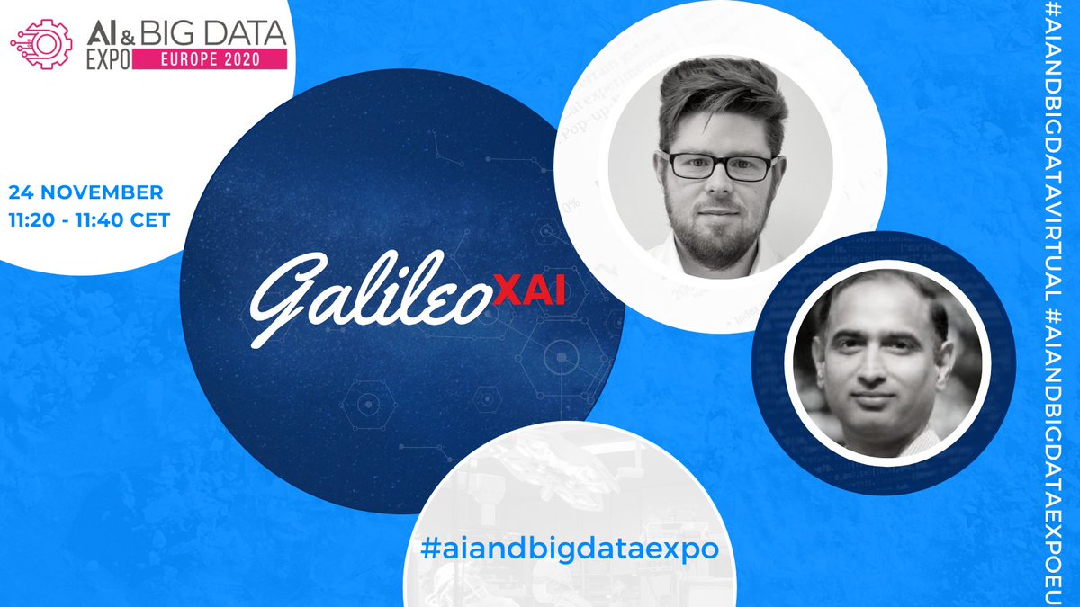 AgileLARUS's tweet photo. Next Tuesday don't miss our Chief Scientist @albertodela80 into @ai_expo together with the Marketing Director of @fujitsulabs Surya Jousyla!
They'll talk about #ExplainableAI and they'll show a demo of @GalileoXAI, latest LARUS solution for #XAI. 

#aiandbigdataexpo #LARUSTeam https://t.co/g5bt1pYMrm