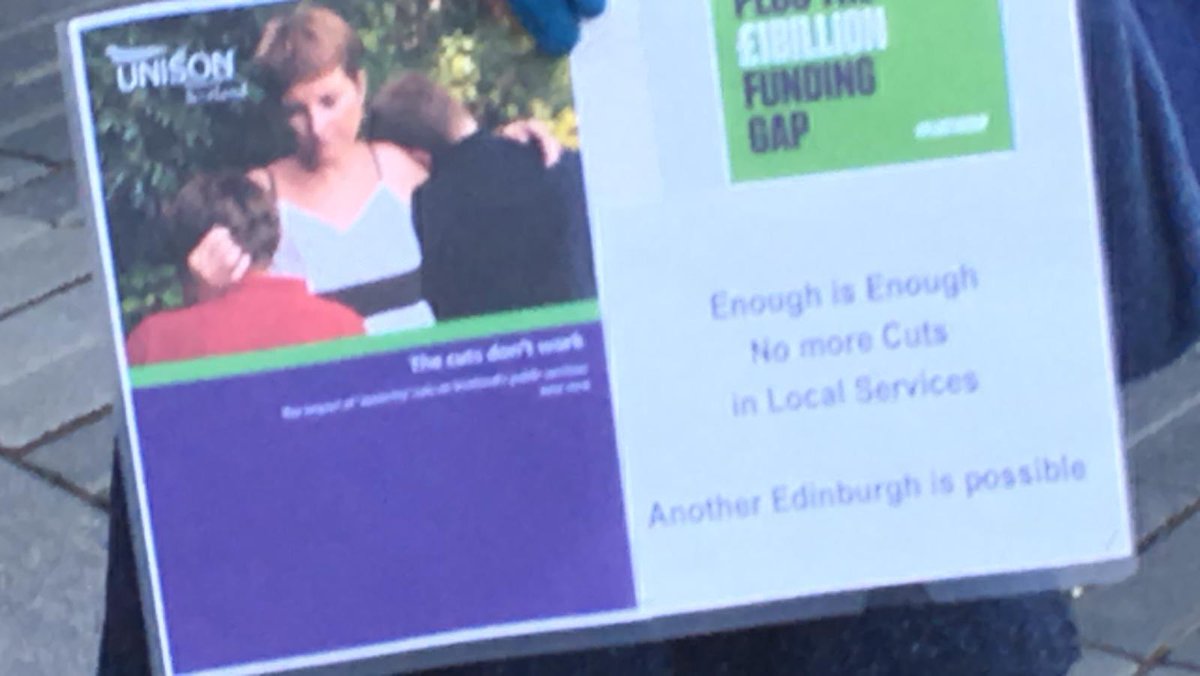 AnotherEdinburg's tweet photo. Enough is Enough. #nocuts https://t.co/ZQy23bqPLL