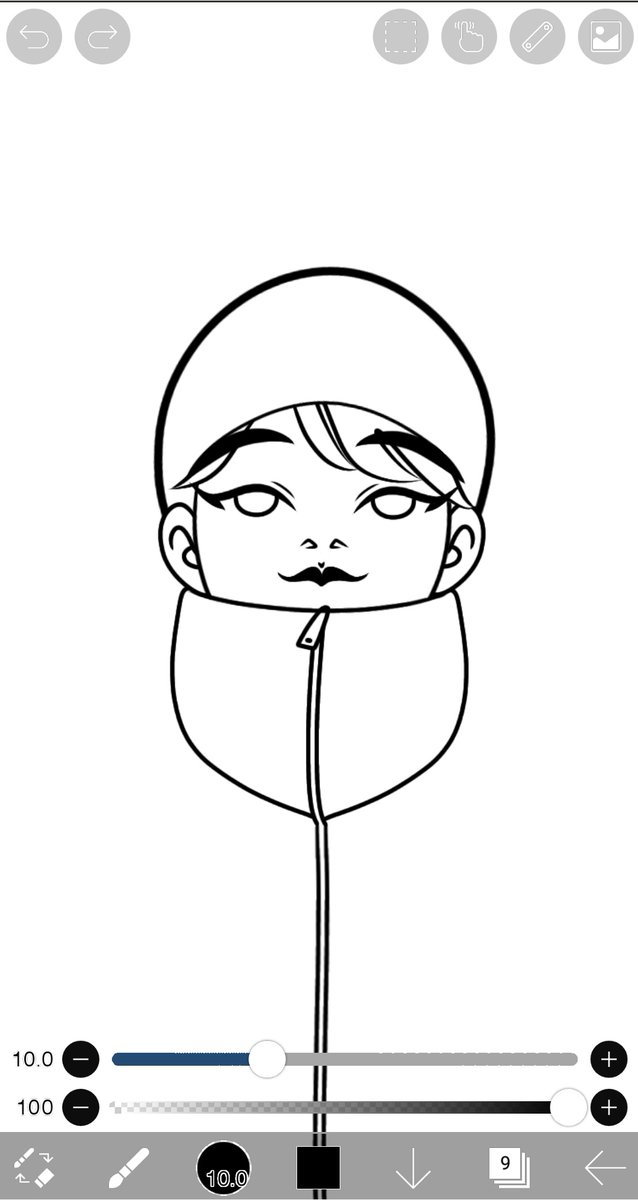 MinaIsLate's tweet image. Watch me ruin him with colors in the end 😥 #NotAnEgg