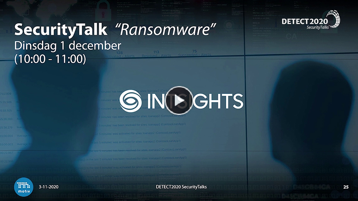 Op di.1-12 om 10:00 organiseert Motiv met IntSights een online roundtable over #Ransomware en #darkweb. Hoe raakt dit jouw organisatie?
Het aantal beschikbare plaatsen voor deze #SecurityTalk is beperkt, dus meld je snel aan: bit.ly/32YPvV1