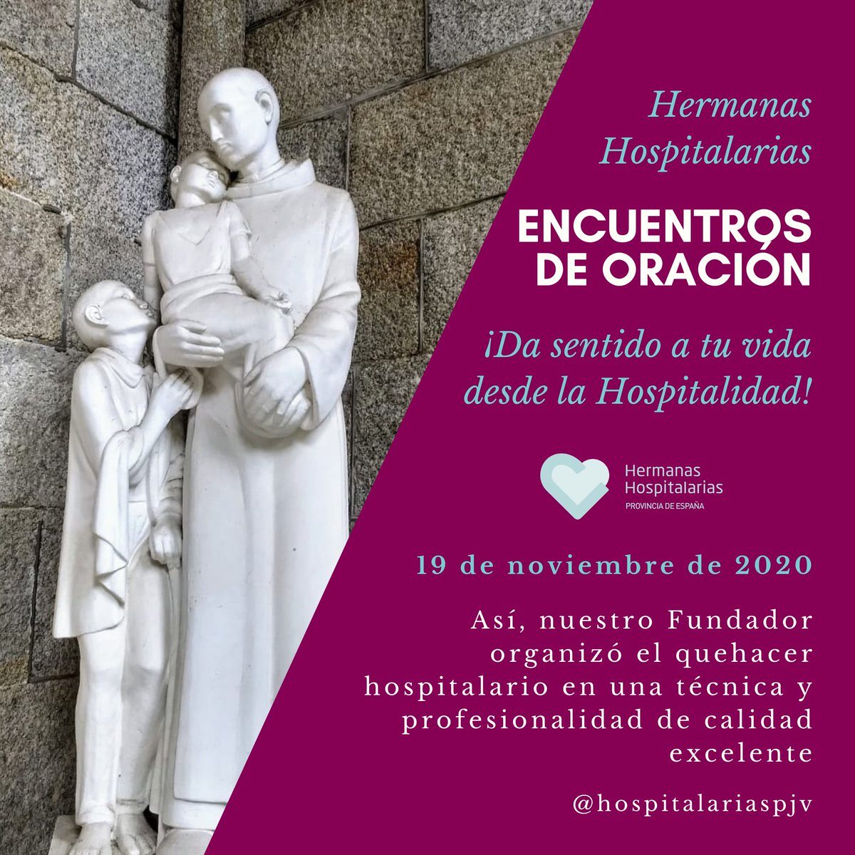 serhospitalaria's tweet photo. 📅 HOY A LAS 19:00 ENCUENTROS DE ORACIÓN

📖 Mc 8, 22-26a 

✒️ La calidad profesional nos habla de esto: del servicio dando un paso más. De la buena intención a la acción plena.

📍¿Quieres formar parte de esto? INSCRÍBETE:
https://t.co/ay9oCKnzxM
#FelizJuevesATodos https://t.co/p8AgZR76Uq