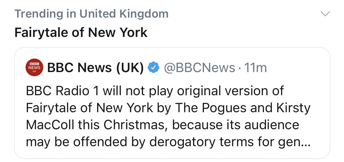 fairytale of new york radio edit lyrics