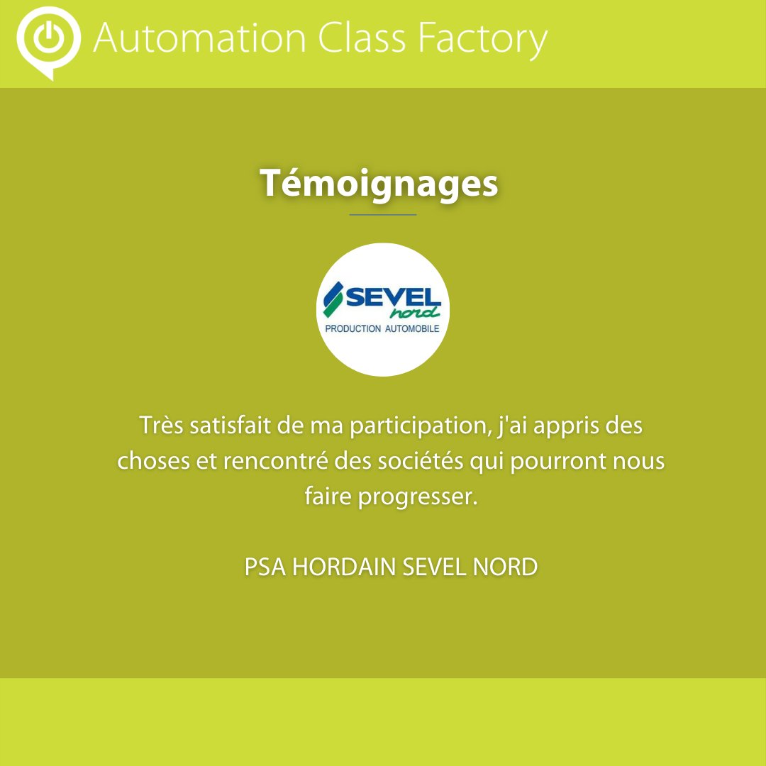 ACF_evenement's tweet photo. [#AutomationClassFactory] 💬 Découvrez les témoignages des participants aux précédentes éditions de @ACF_evenement, testez vous aussi la formule @PremiumContact Contact ! 👉 https://t.co/Ppm3FNIIh5 https://t.co/MuZ7Ec7bzb