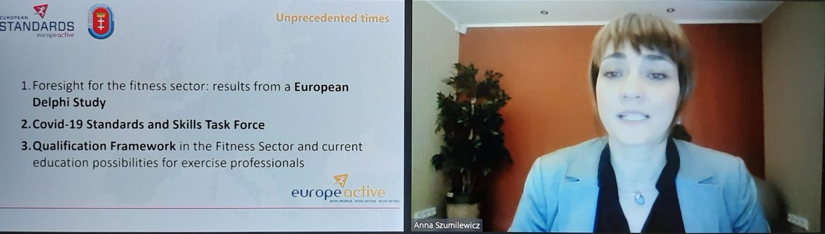 Europe_Active's tweet photo. The first #ISM20 session is about the updates on the work of the #PSC & #EREPS w Julian Berriman, @AnnaBogdanovaDK & Anna Szumilewiczs!
"Science & evidence-based standards for both our exercise professionals & businesses are key for creating attractive jobs & occupations" https://t.co/kg7JMjqnQc