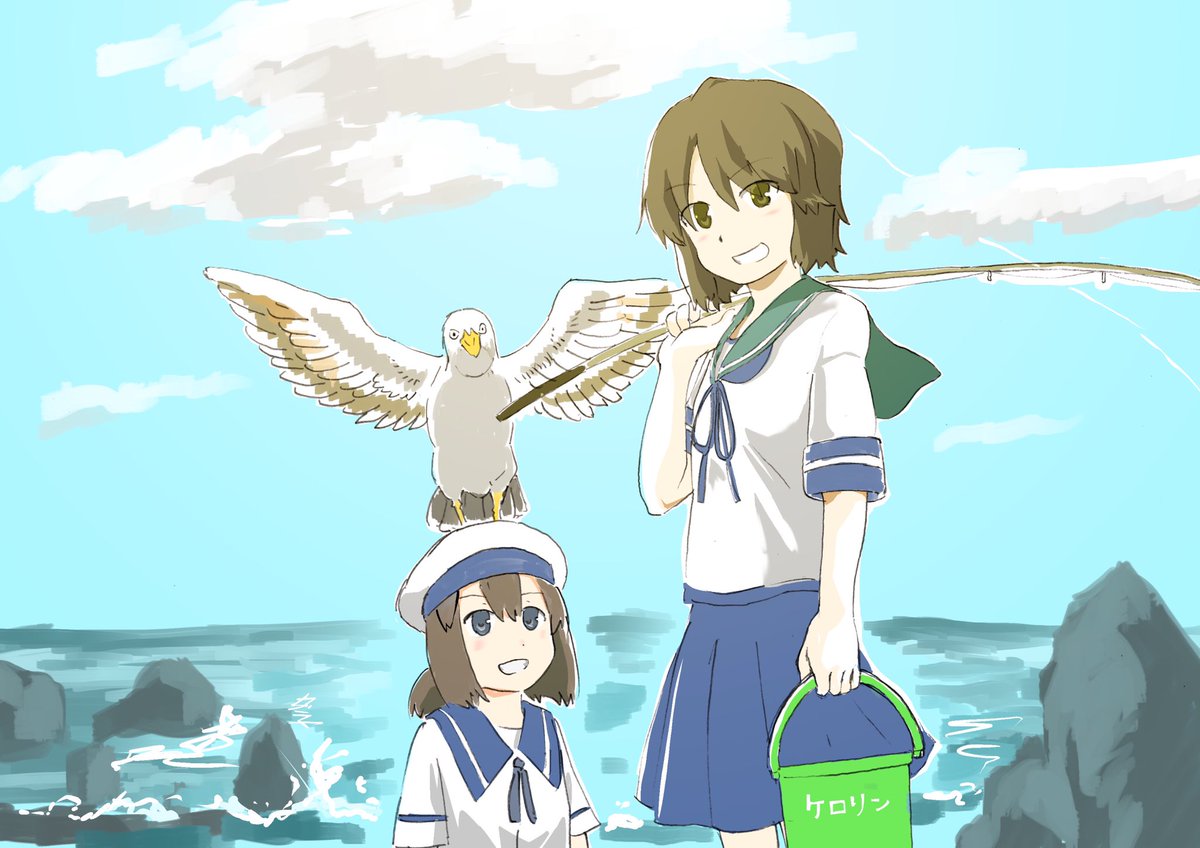 #引用RTで絵をあげて5人指名してバトンでお気に入りの絵を載せる
そらたさんよりバトンをいただきマシタ!びっくりびっくり。 https://t.co/iwcFR0Autz 