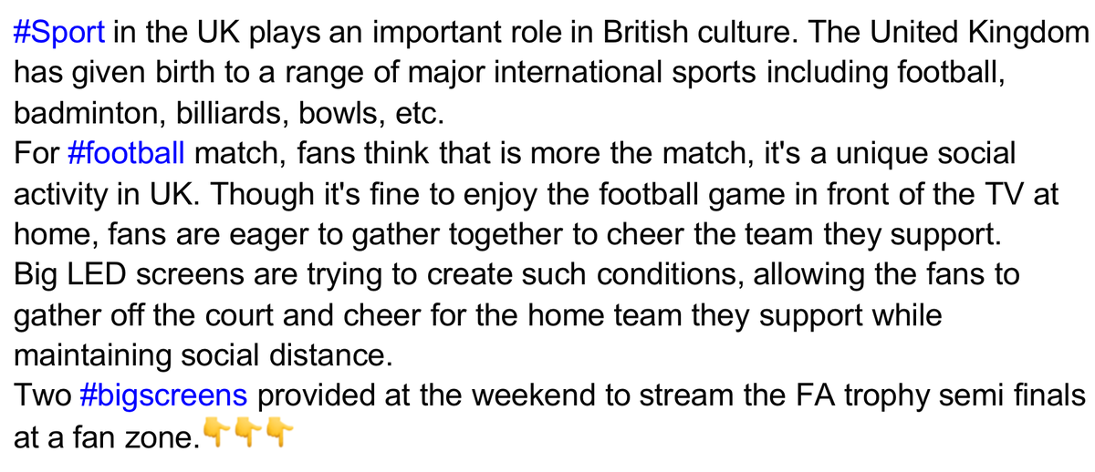 AndyDicolor's tweet photo. For #football match, #UK fans think that is more the match, it's a unique social activity in UK. Though it's fine to enjoy the football game in front of the TV at home, fans are eager to gather together to cheer the team they support. https://t.co/0evRMo9FGR