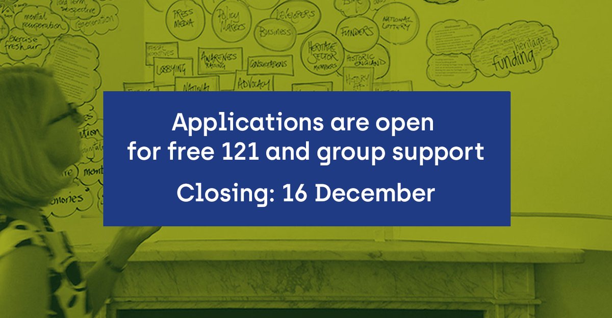 We are also offering free bespoke consultancy through 121 & group support.  #ThanksToYou  @HeritageFundUK in our first round of support we were able to help 28 organisations, businesses &  #freelancers. Our next round of applications is opening 26 Nov! https://rebuildingheritage.org.uk/booking-now/&nbsp; (7/)