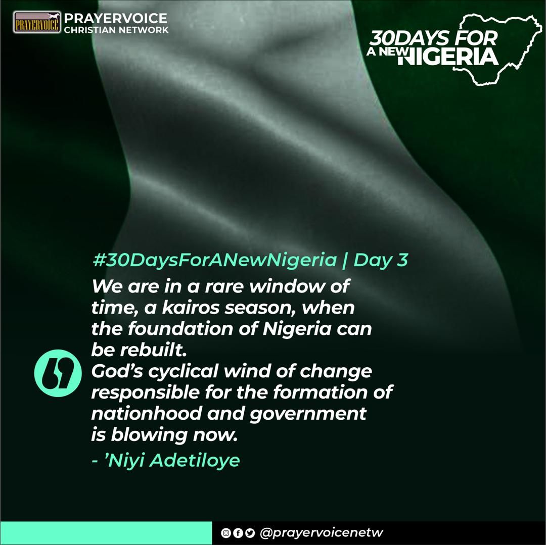 #Day3 #Excerpts

#30DayPrayerForNigeria #NewNigeria #GoodTeachers  #NewFoundations #RighteousPeople