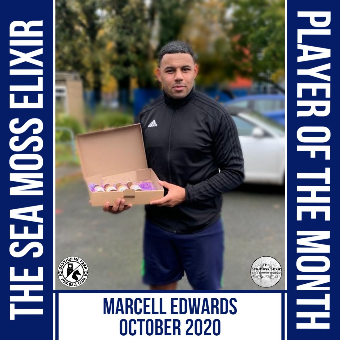 🏆Marcell Edwards wins The Sea Moss Elixir Player of the Month🏆

Our very own captain fantastic led the charge to the top of the table. Commanding the defence with three clean sheets from four games, and a goal to top it off!

#throwbackthursday #sundayleague #football