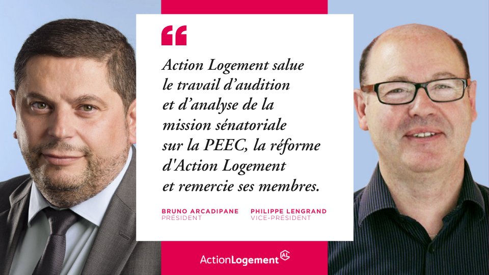 ActionLogement's tweet photo. 📣 #ActionLogement salue le travail d’audition et d’analyse de la mission sénatoriale sur la #PEEC &amp; la réforme d'Action Logement et remercie @Senat @sophieprimas @valerieletard @Dominiq_Estrosi @mnlienemann #VArtigalas 📖 https://t.co/jdpxUXNX26 https://t.co/jjJruMb3JQ