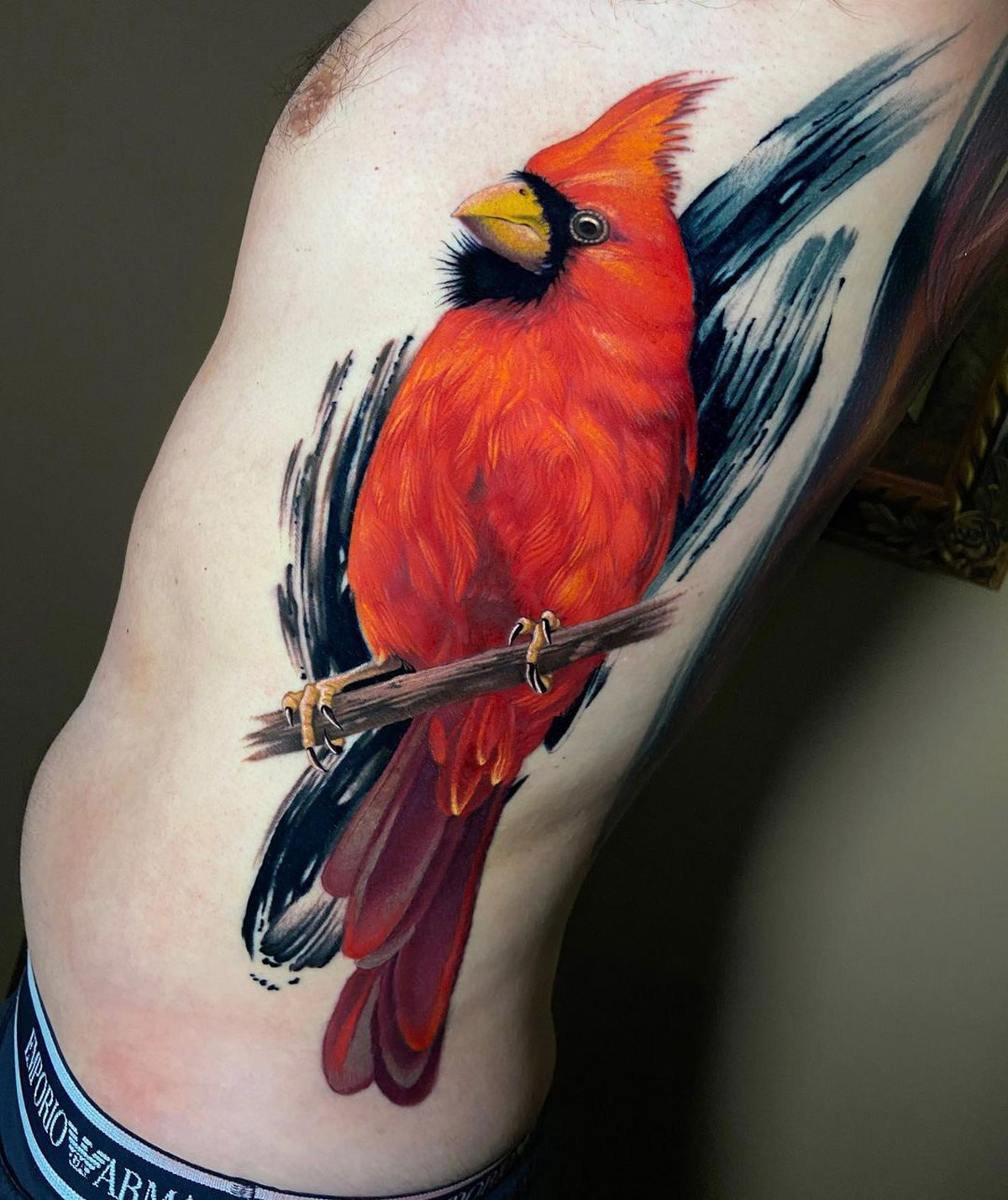 red bird tattoo