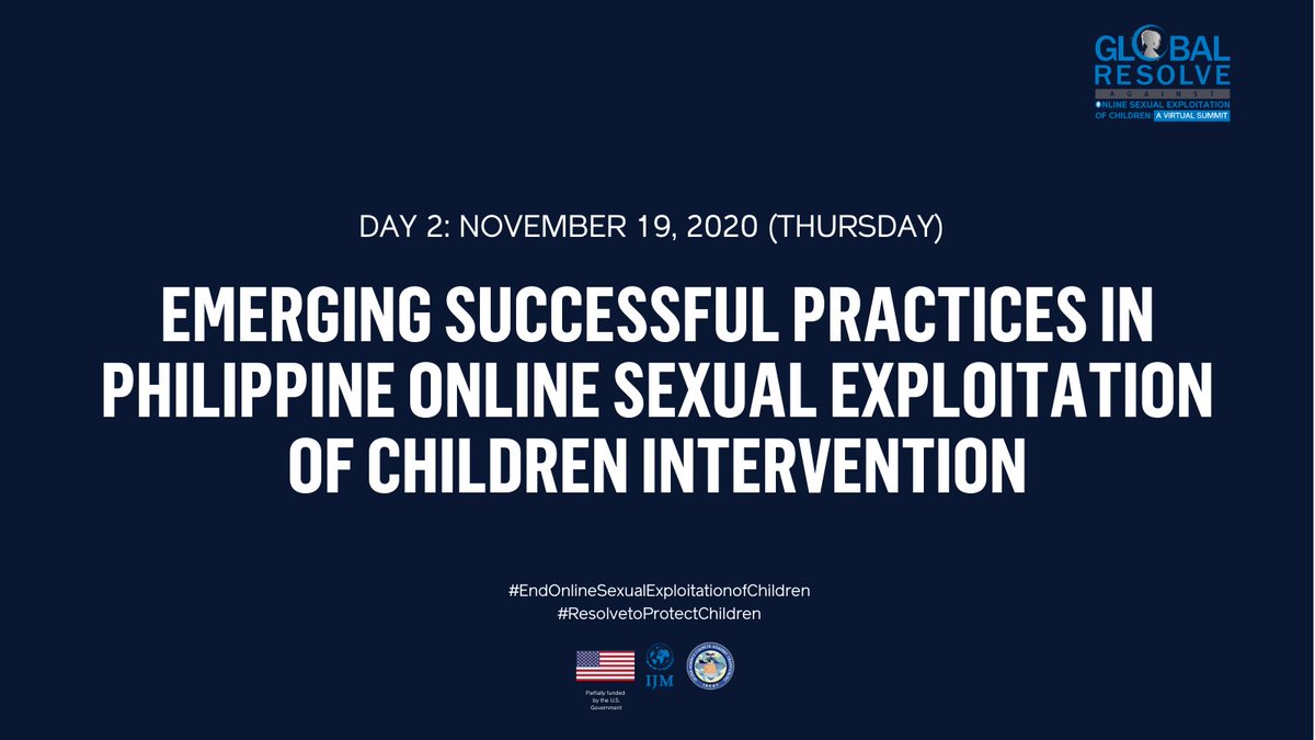 ijm_ph's tweet image. PRESS RELEASE: Global summit bares best practices in combating the livestreaming of child sexual abuse 

Full story: osec.ijm.org/news/?p=889

#ResolveToProtectChildren
#EndOnlineSexualExploitationOfChildren