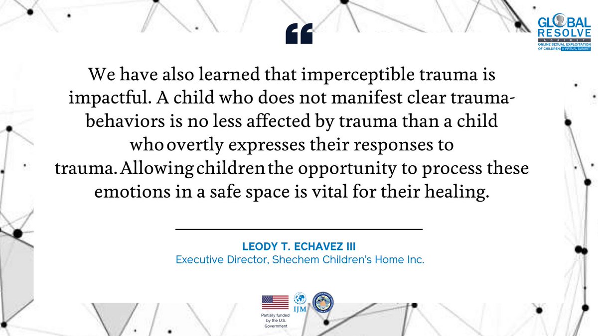ijm_ph's tweet image. We are #trauma informed. #healing is our hope and we believe it is possible.

#ResolveToProtectChildren
#EndOnlineSexualExploitationOfChildren