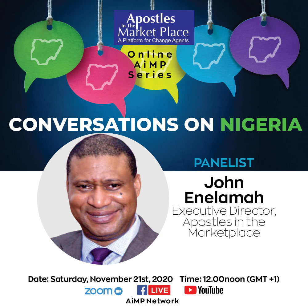 AiMP_Network's tweet photo. The Founding Executive Director, @johnenelamah will be speaking at the November Series this Saturday. You don't miss this opportunity to be a part of the Conversations that will move Nigeria forward. 
Register now to participate. https://t.co/7DVdBahuAo...
#newnigeria #aimpseries https://t.co/3hYNnFsuO9