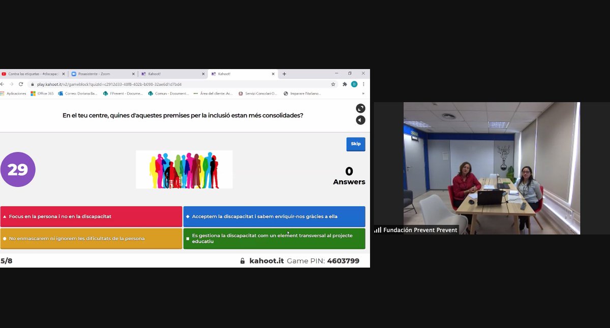 Comencem el curs INclusió amb <a href="/PREVENT/">Prevent</a> @emprenfp <a href="/proass_fp/">Orienta_FP</a> , a FP. Avui reflexions al voltant del concepte de discapacitat. De què parlem quan parlem de discapacitat? quines eines ens calen?
<a href="/educaciocat/">Educació</a> <a href="/fpcatalunya/">FP Catalunya</a> 
#impulsfp #orgullfp