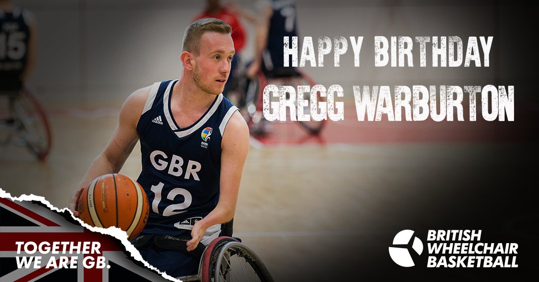🎂 Happy Birthday to Paralympic 🥉 medallist, 2018 <a href="/_IWBF/">IWBF ➡ #WheelchairBasketball</a> World Championships MVP and reigning world &amp; European champion, <a href="/GreggWarburton/">Gregg Warburton</a>! 🎉
. 
📱 Join Gregg this Sunday at 6PM for a live Q&amp;A on our Instagram!

#TogetherWeAreGB