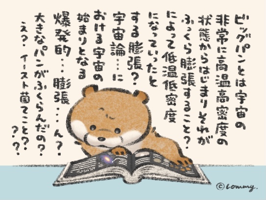 宇宙を読み解くの?
#カワウソ 