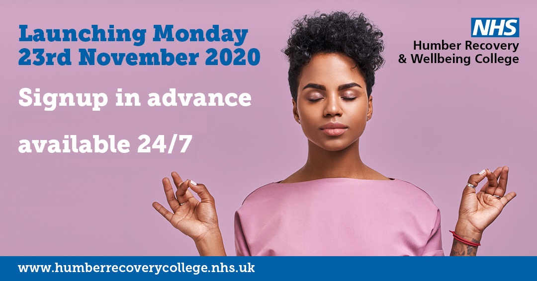 HftRecoveryCol's tweet image. LAUNCHING THIS MONDAY!

We&apos;re so excited to be able to finally share the #VirtualRecoveryCollege with you when it launches on 23/11/20!

Enrol via app.humberrecoverycollege.nhs.uk - you can also sign up in advance to get email reminders.

#Humbelievable! @HumberNHSFT
