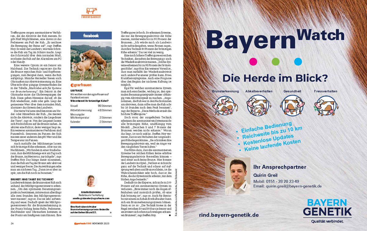 WeAreBouMatic's tweet photo. 🇩🇪 Sehen Sie sich diesen interessanten Artikel über den Vergleich von Aktivitätssystemen in der deutschen Zeitschrift agrarheute an.
#cowactivitysystem #BouMatic #GentlyQuicklyCompletely https://t.co/lRjNkWXlmQ